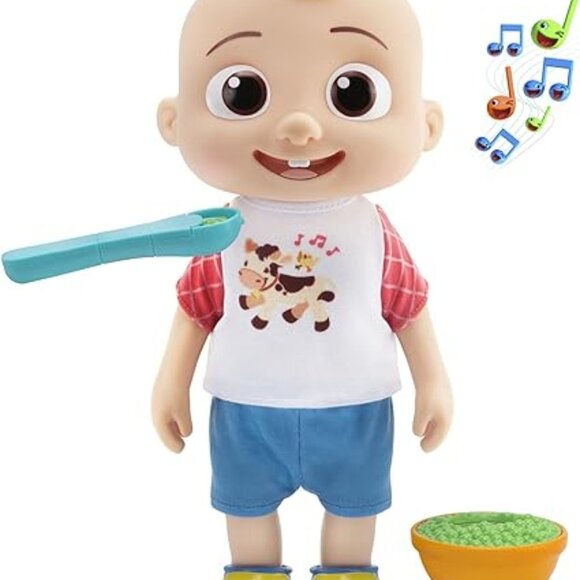 Cocomelon Deluxe Interactive JJ Doll - Includes JJ, Shirt, Shorts, Pair of Shoes - Picture 2 of 2